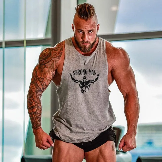 Men's Sleeveless Tank Tops  Bodybuilding Clothing