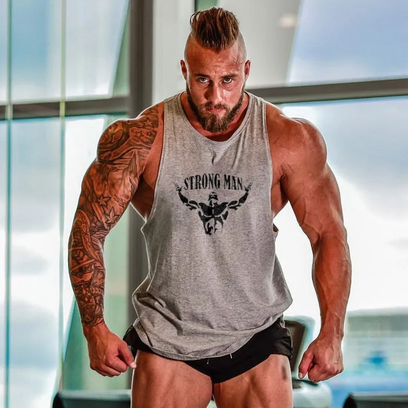 Men's Sleeveless Tank Tops  Bodybuilding Clothing