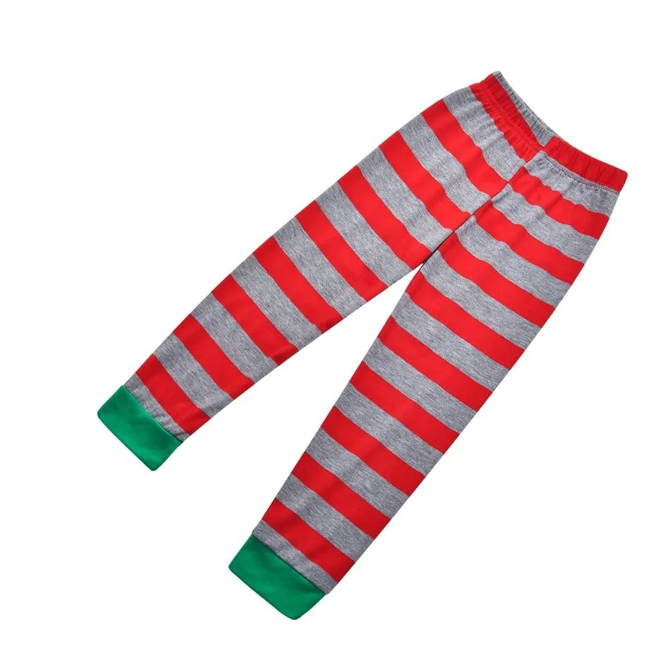 Merry Christmas Family Striped Pajama Set