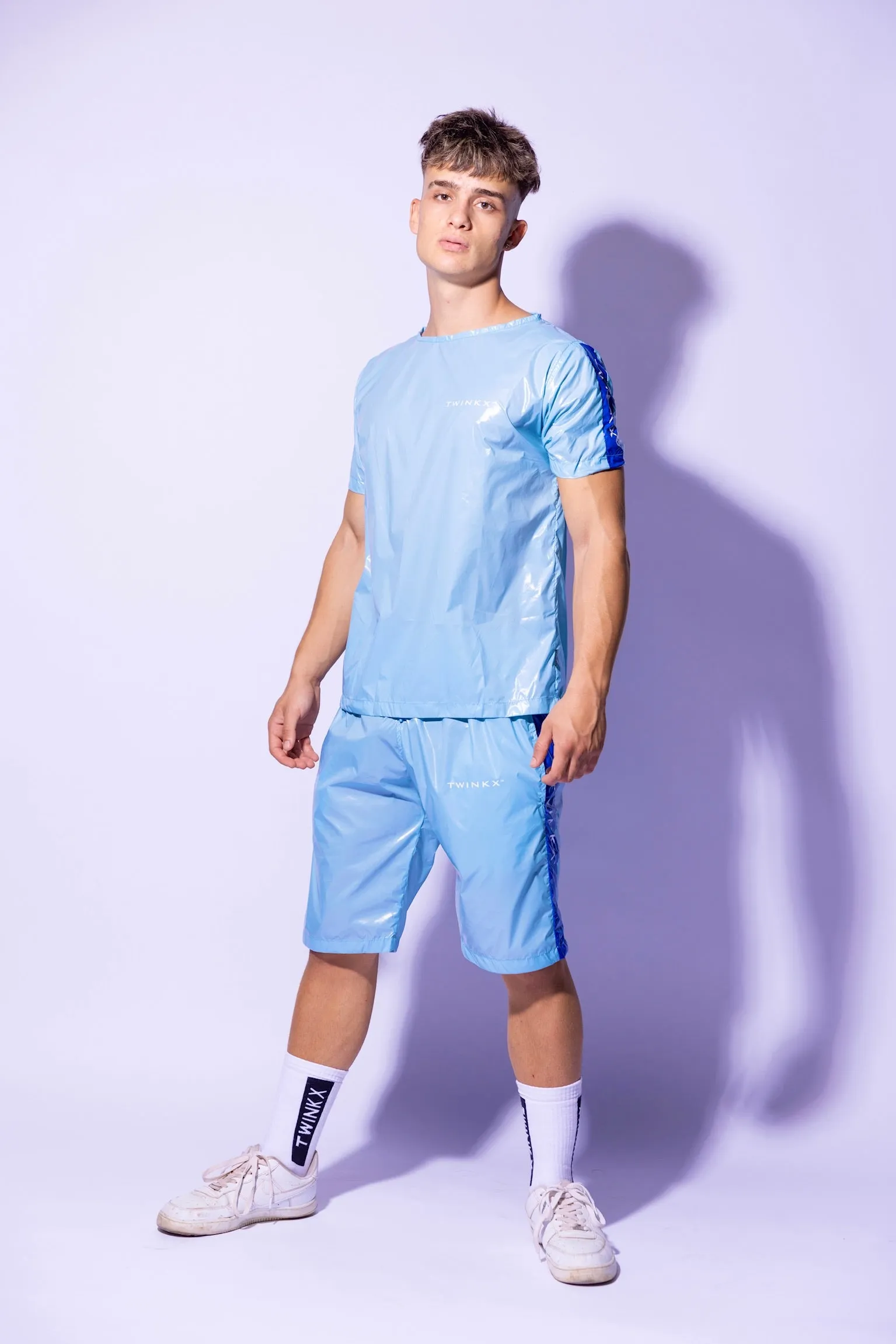 midnight shorts I sky 🧊 ice I nylon