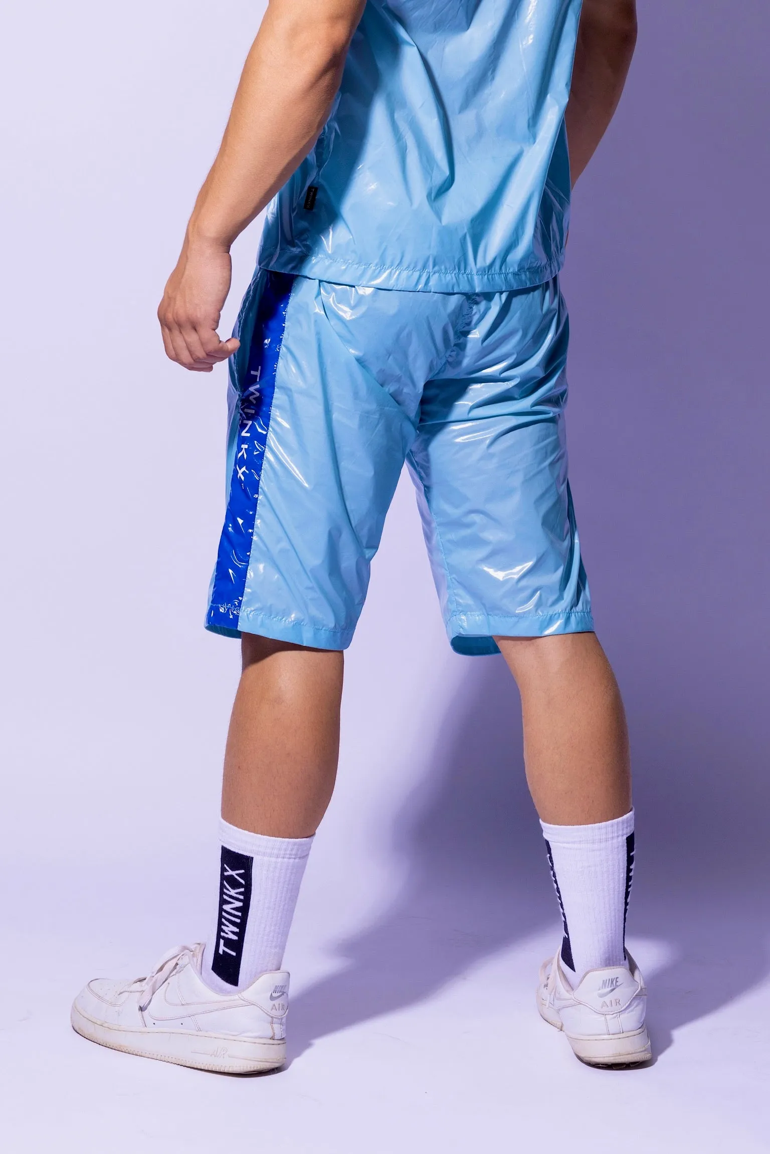midnight shorts I sky 🧊 ice I nylon