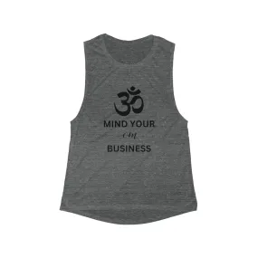 Mind Your OM Business Flowy Scoop Muscle Tank