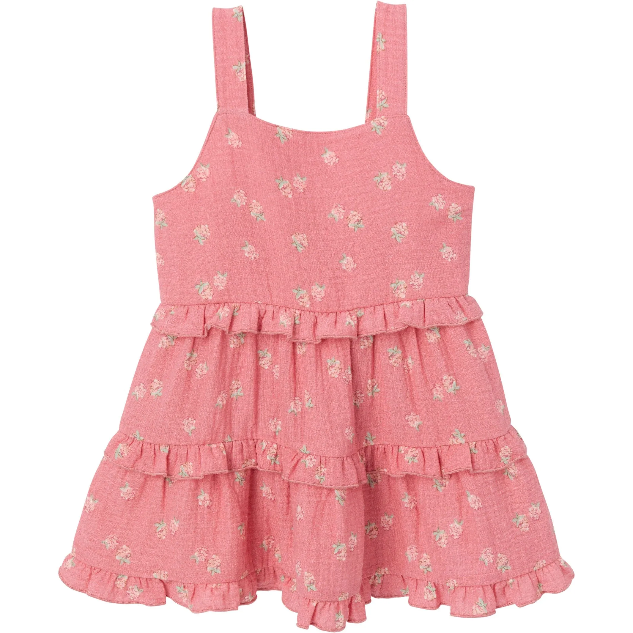 Mommy & Me Pink Raspberries Gauze Dresses Bundle