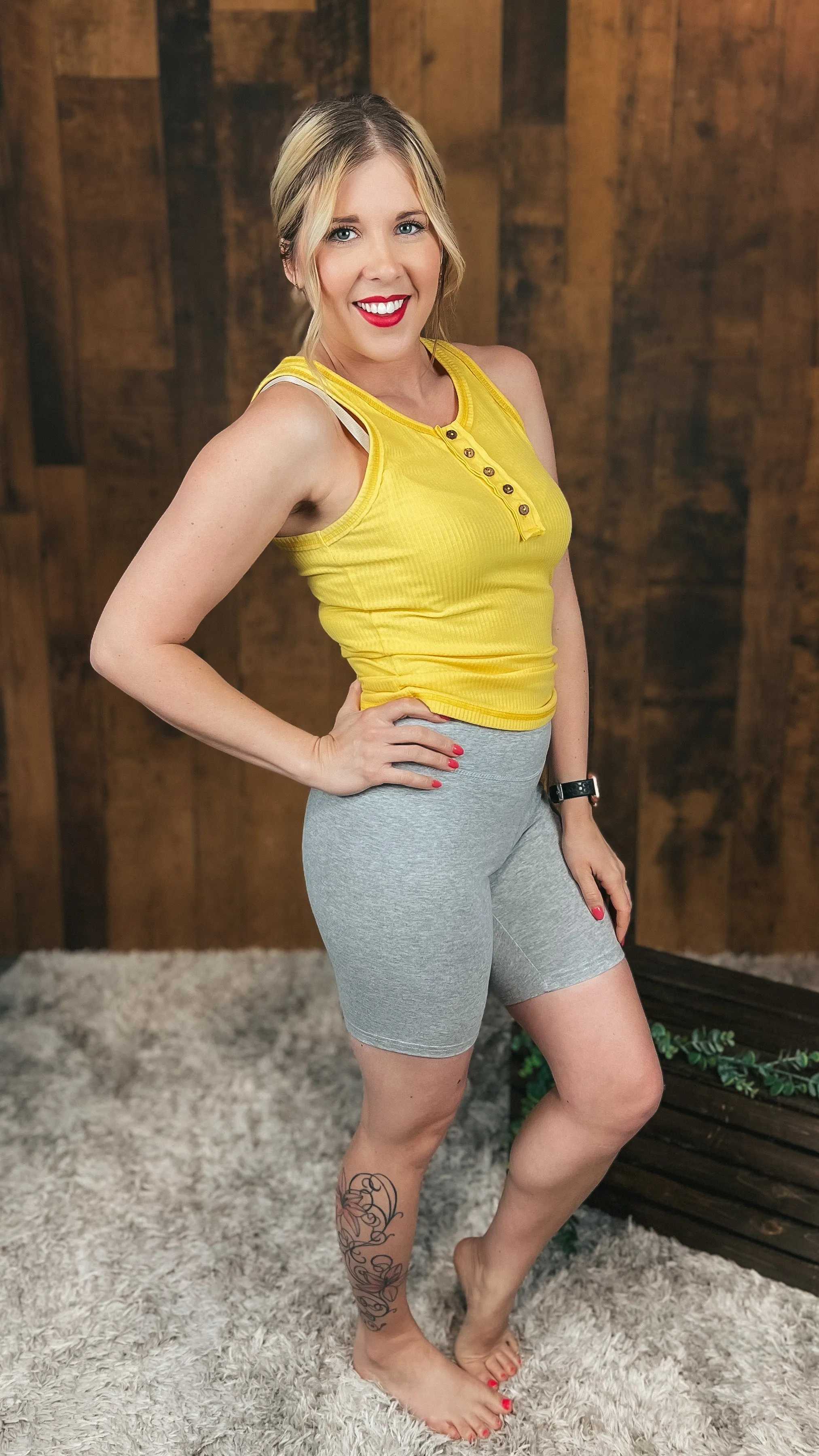 Nancy Biker Shorts: Grey *SALE*