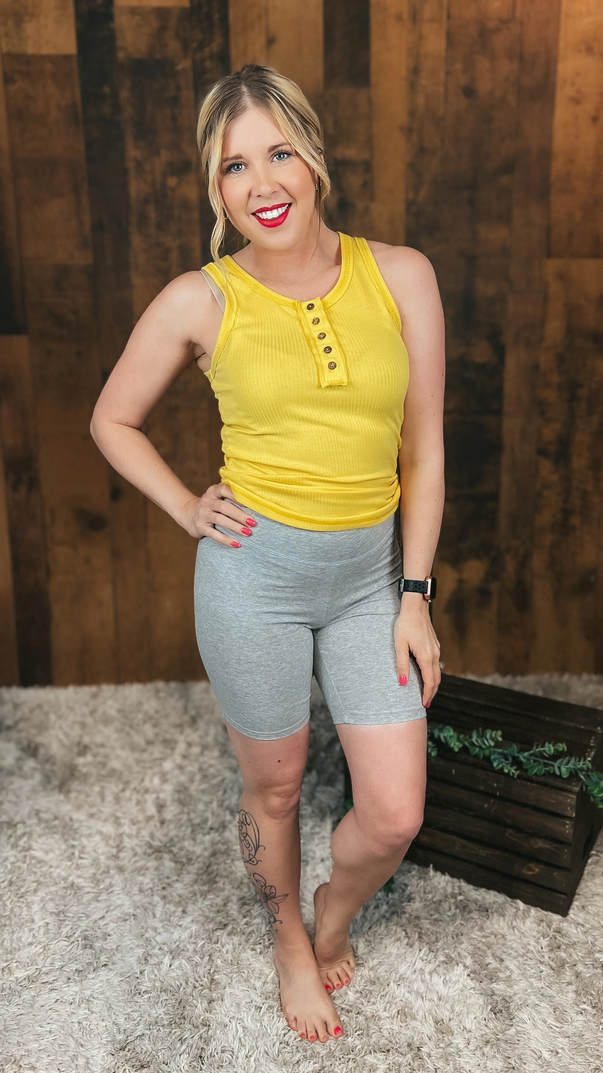 Nancy Biker Shorts: Grey *SALE*