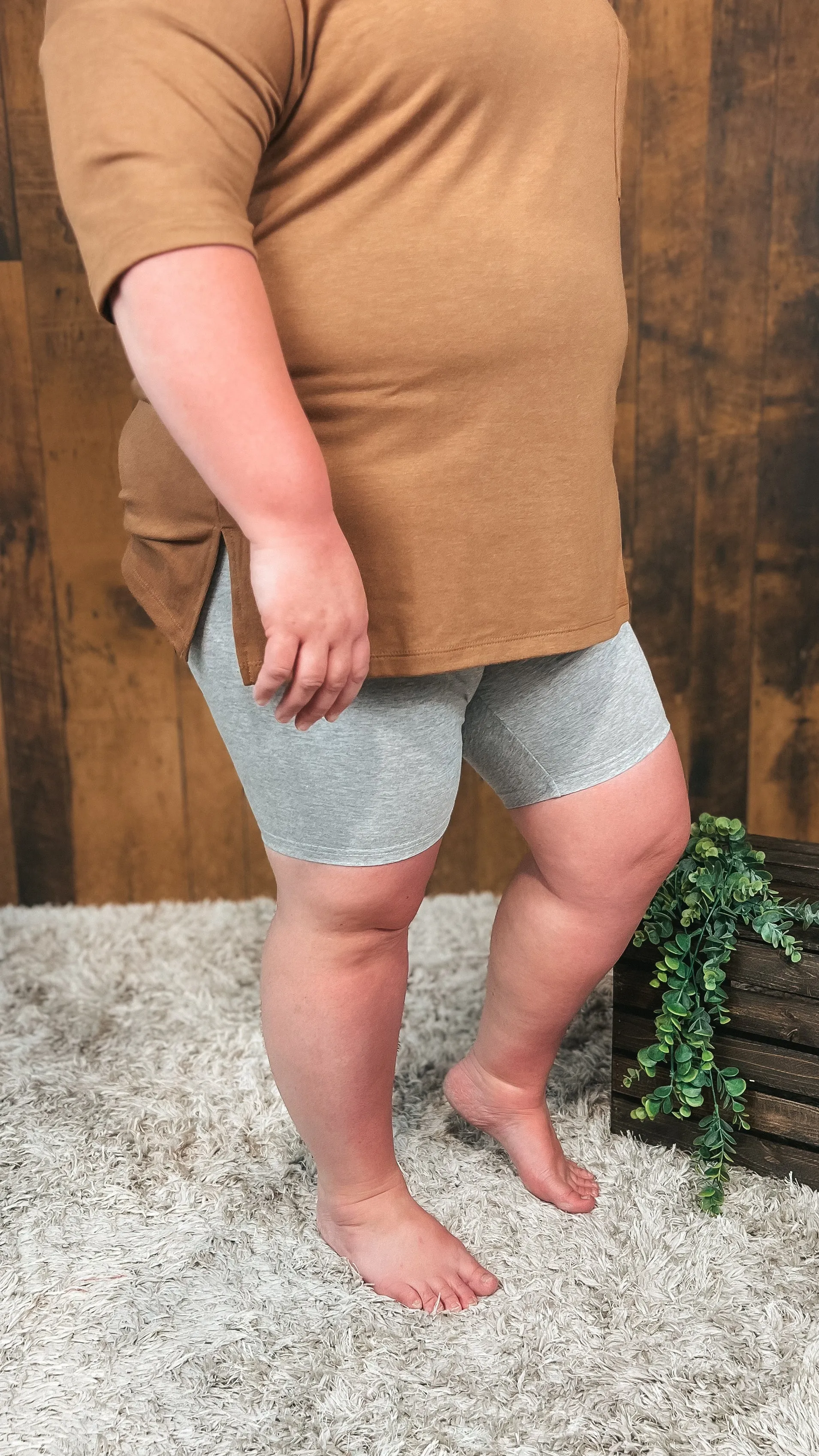Nancy Biker Shorts: Grey *SALE*