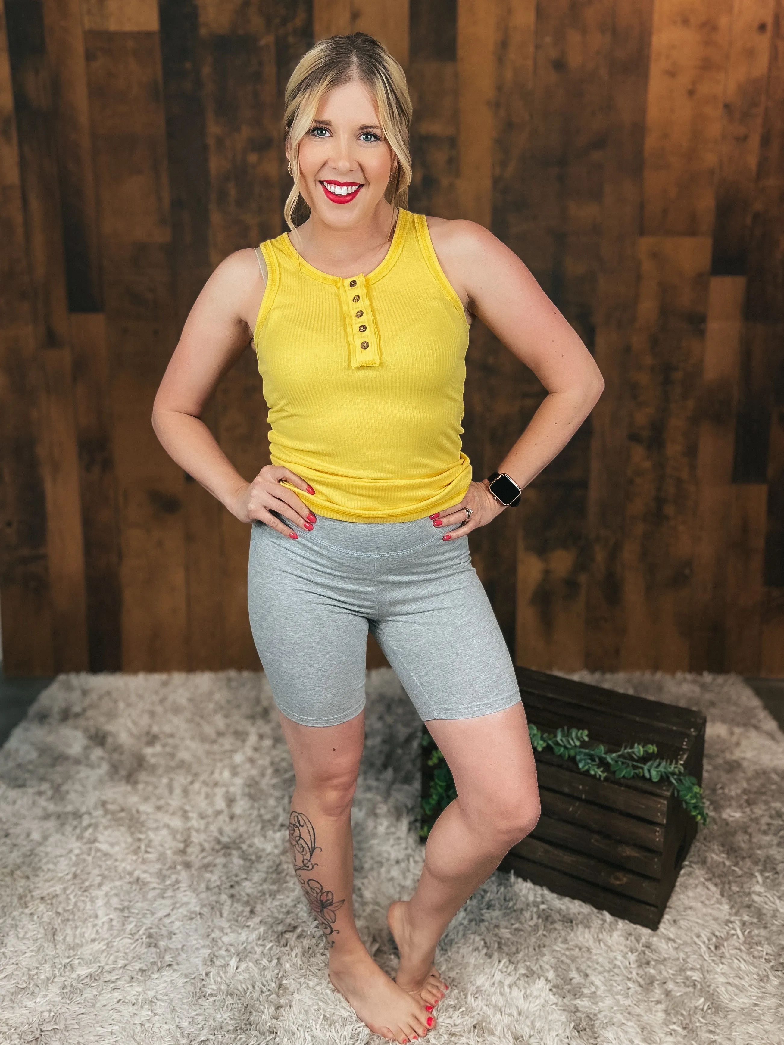 Nancy Biker Shorts: Grey *SALE*