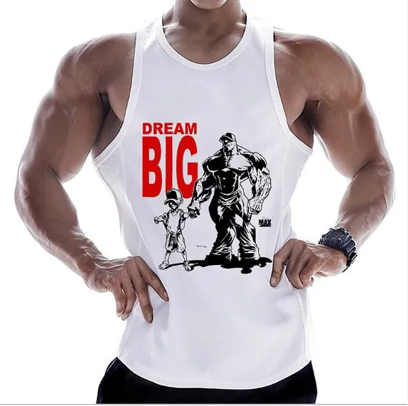 New gyms clothing cotton bodybuilding tank top bodybuilder mens tops sleeveless