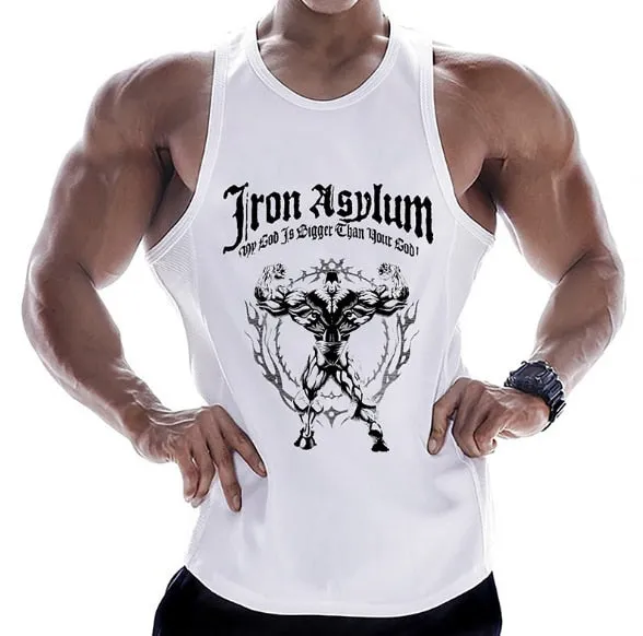 New gyms clothing cotton bodybuilding tank top bodybuilder mens tops sleeveless