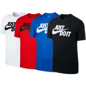Nike Men's T-Shirt Sportswear "Just Do It" Short Sleeve Crew Neck Athletic Shirt