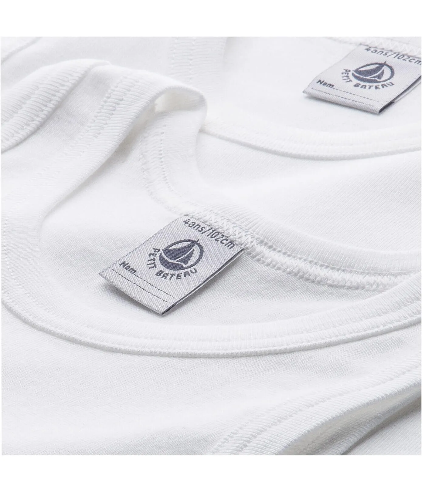 Petit Bateau Pack of 2 white tank tops
