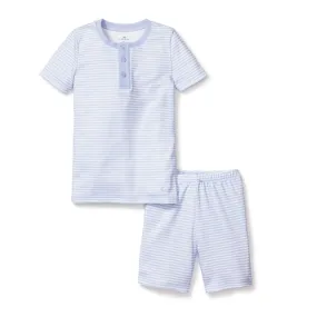 Petite Plume Short Pajamas - Blue Stripe
