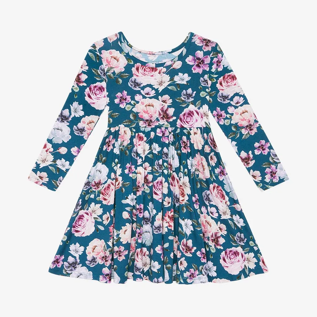 Posh Peanut Keisha L/S Basic Twirl Dress