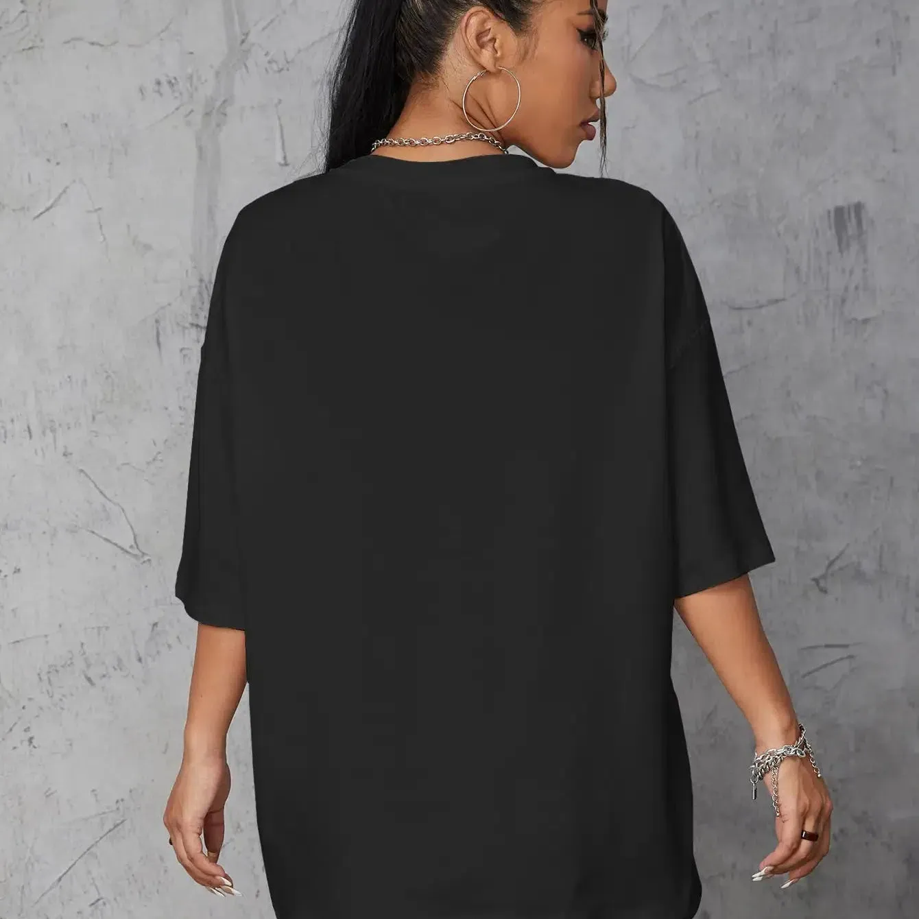 Premium 100% Cotton Short Sleeve T-Shirts for Women – Breathable Summer Essentials in Classic Black & White Colors, Perfect Fit for Casual Wear