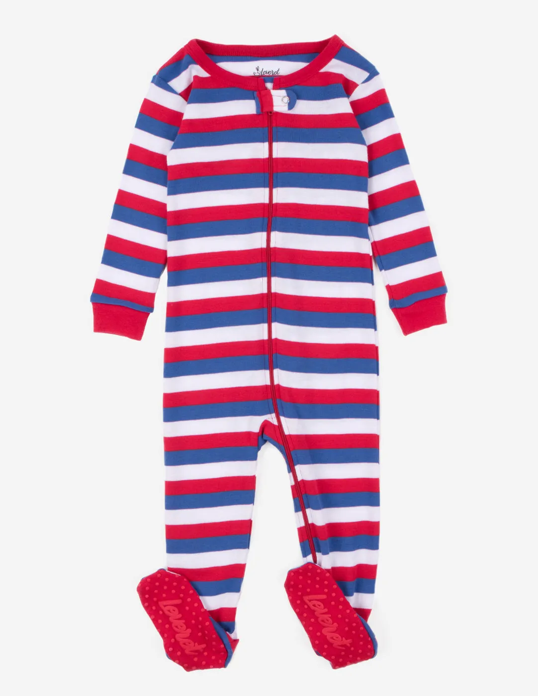 Red White & Blue Stripes Matching Family Pajama Set