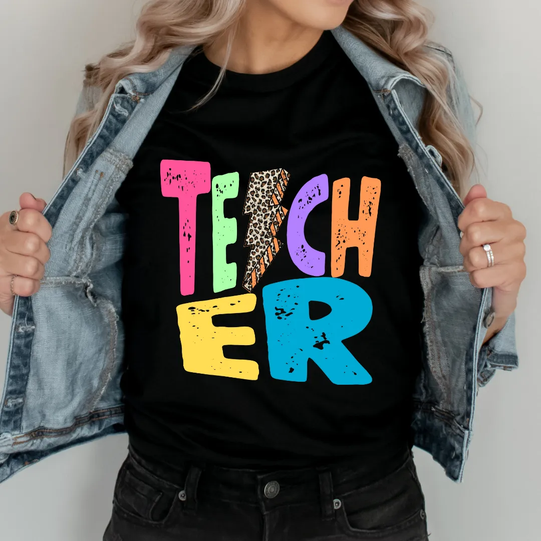 Retro Teacher Bolt Tee