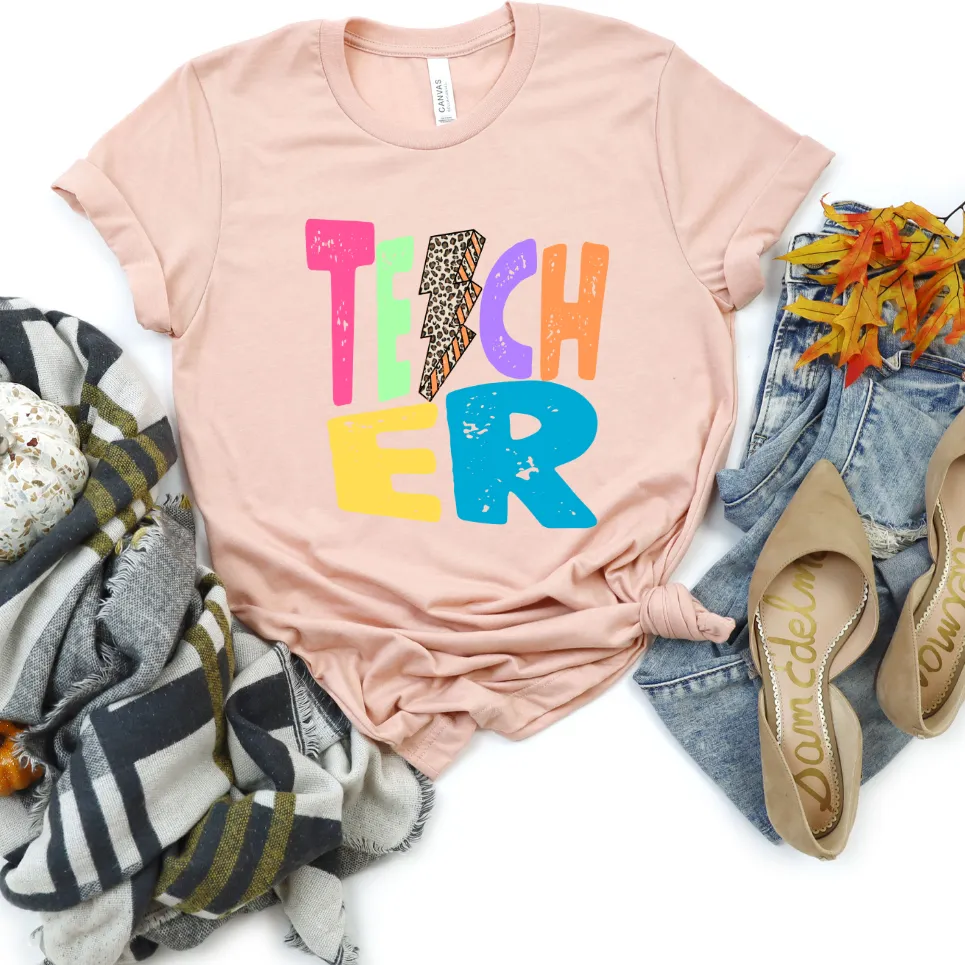 Retro Teacher Bolt Tee