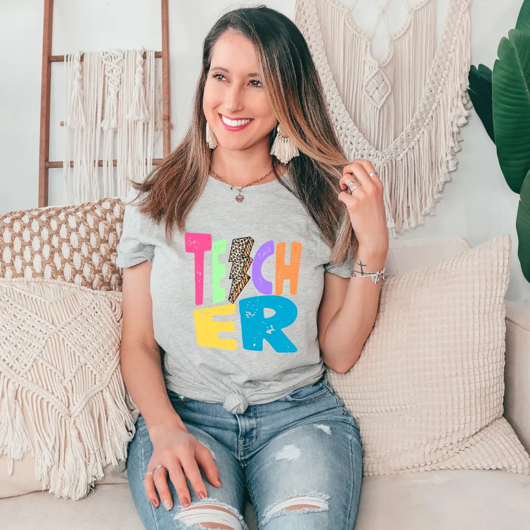 Retro Teacher Bolt Tee