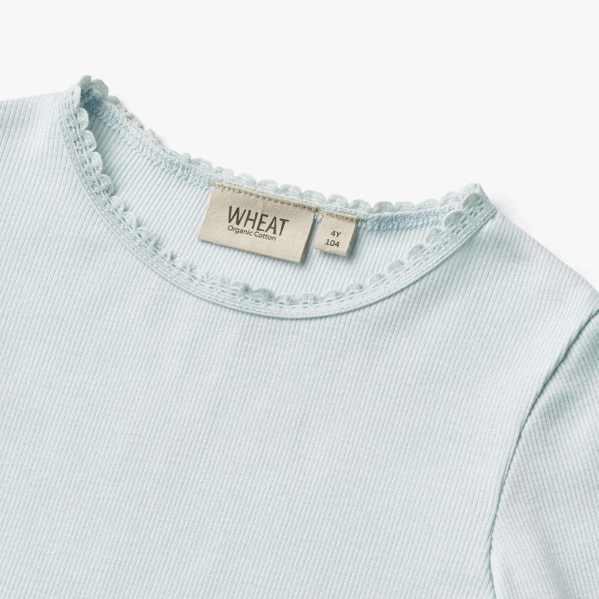 Rib T-Shirt L/S Reese - light blue