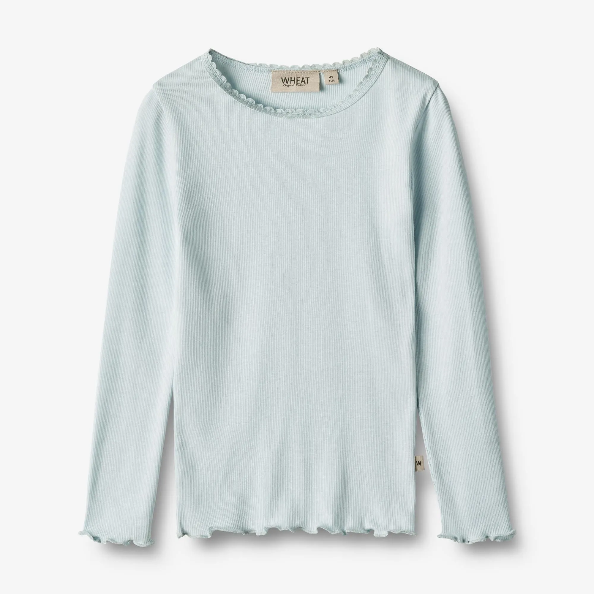 Rib T-Shirt L/S Reese - light blue