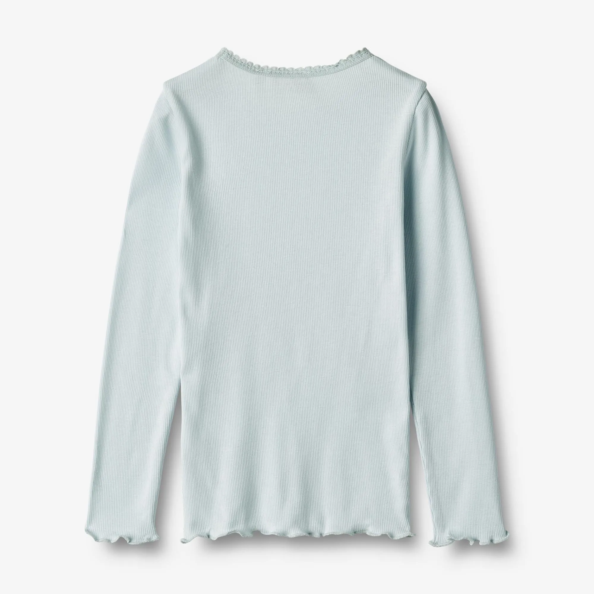 Rib T-Shirt L/S Reese - light blue