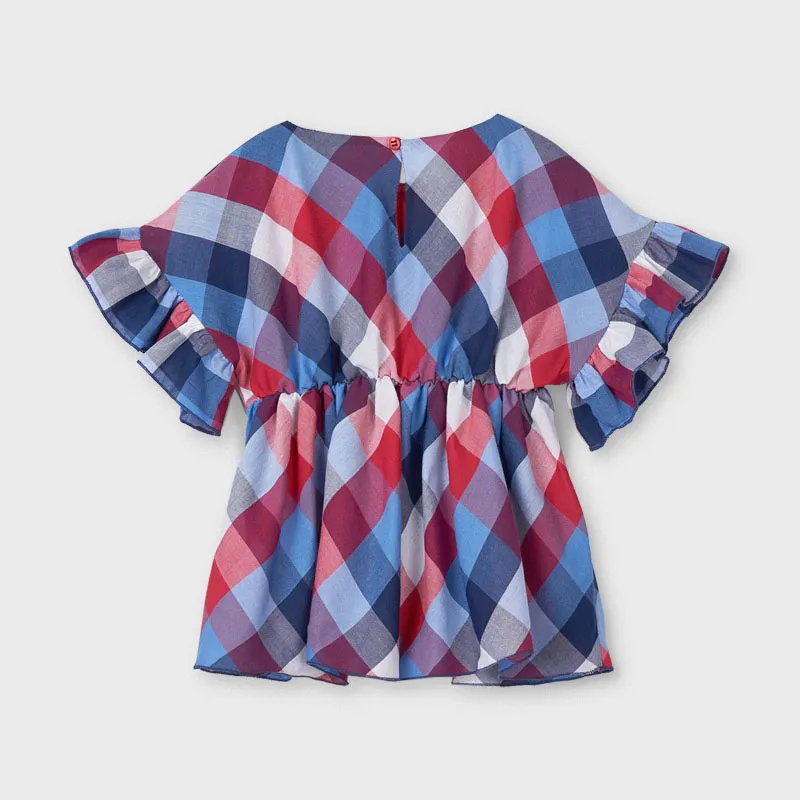 Ruffled sleeves blouse girl