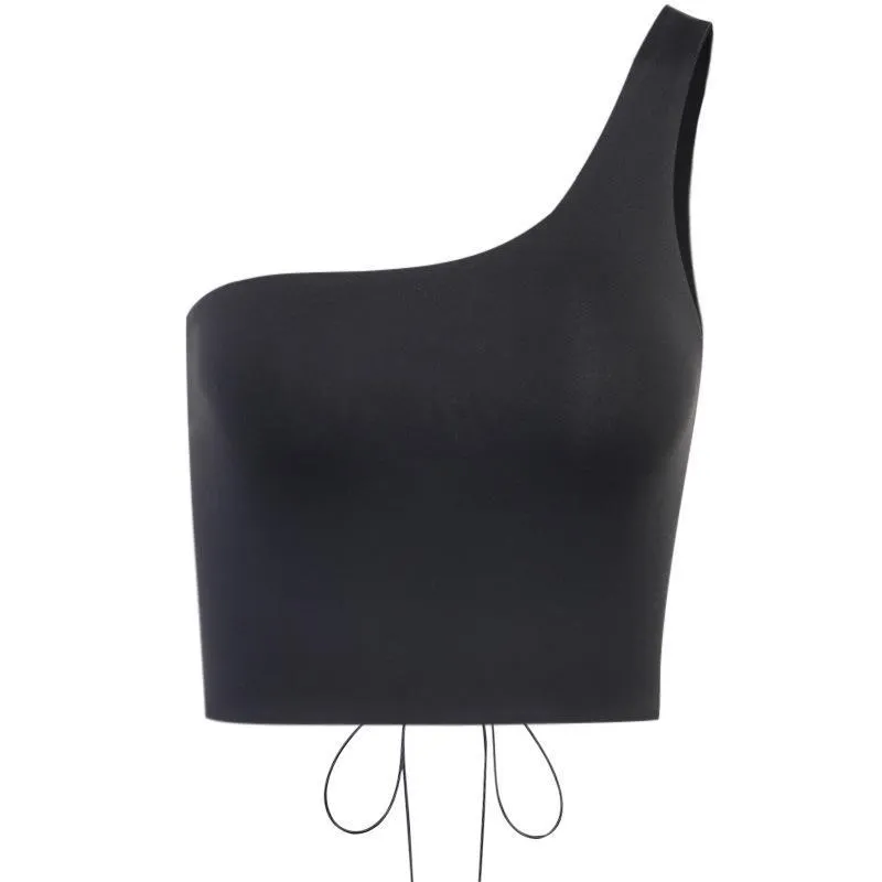 Sexy Blackless Shoulder Back Strap Tank Tops