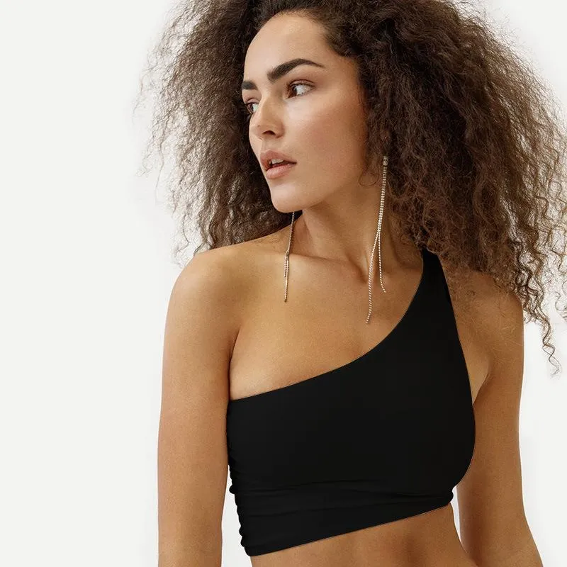 Sexy Blackless Shoulder Back Strap Tank Tops