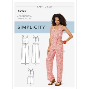 Simplicity Sewing Pattern S9125 Misses' Dresses & Jumpsuits