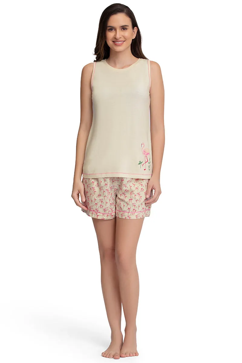 Sleep Shorts - Flamingo Pr
