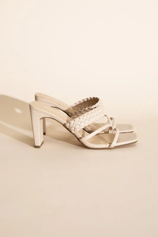SODA CARMEN Braided Strap Sandal Heels