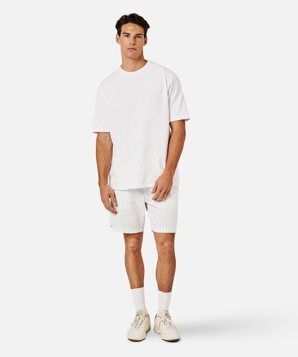 The Rhodes Short - Natural/ Blue