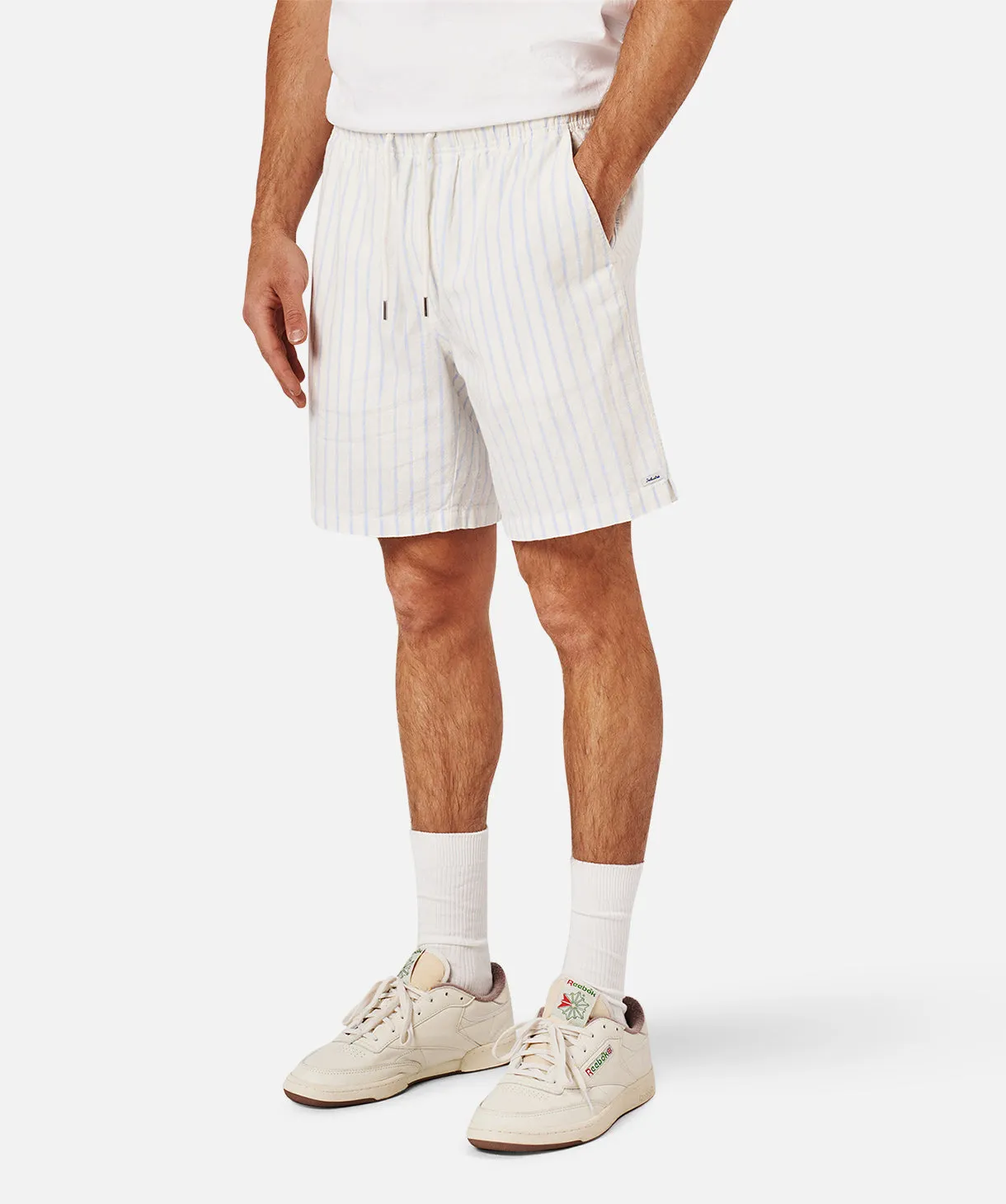 The Rhodes Short - Natural/ Blue
