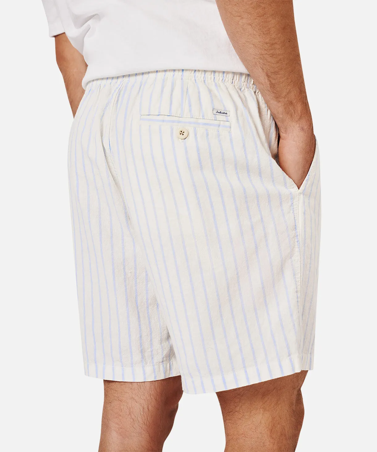 The Rhodes Short - Natural/ Blue