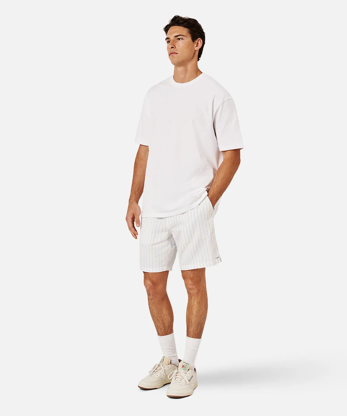The Rhodes Short - Natural/ Blue