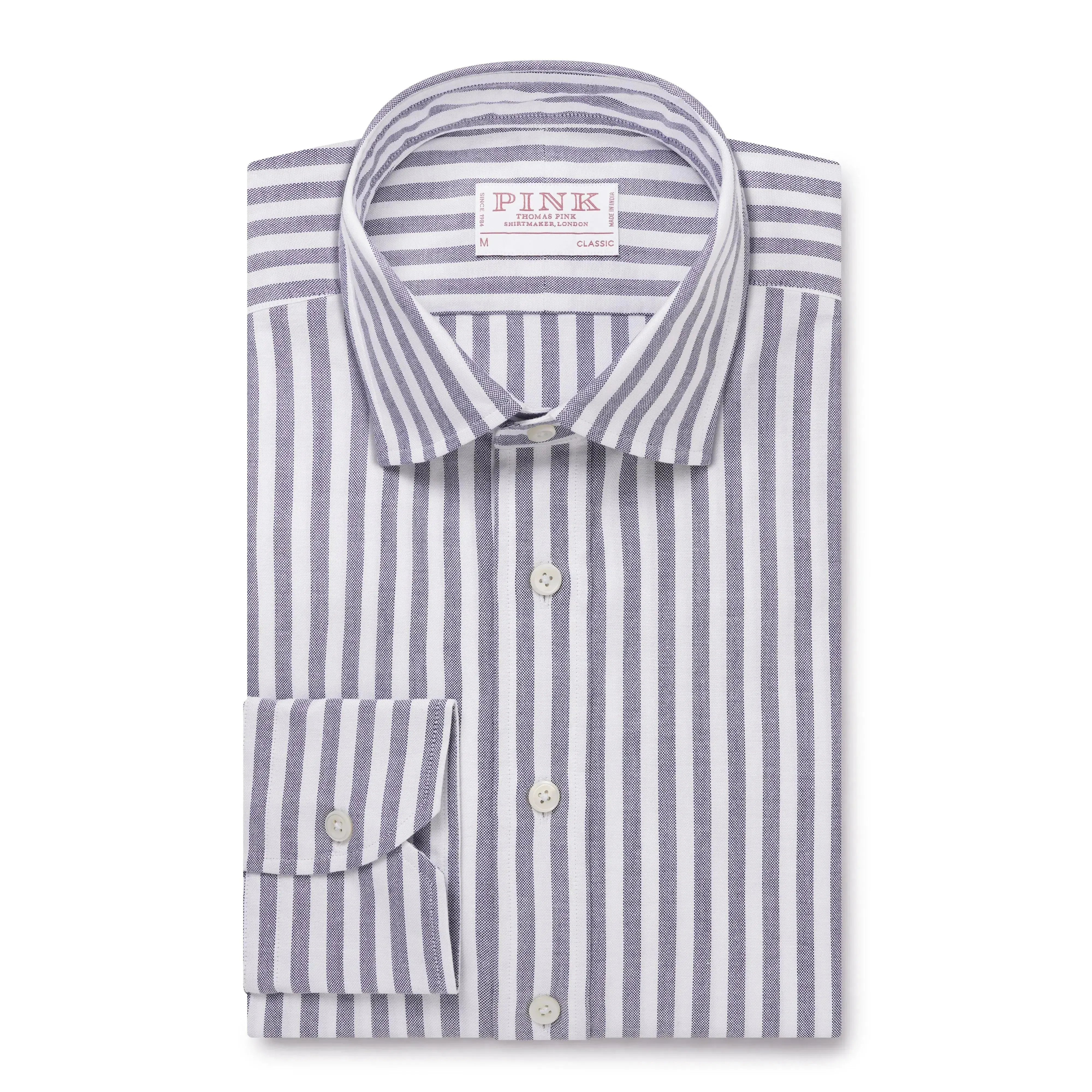 Thomas Pink Classic Fit Smart Casual Woven Stripe Shirt
