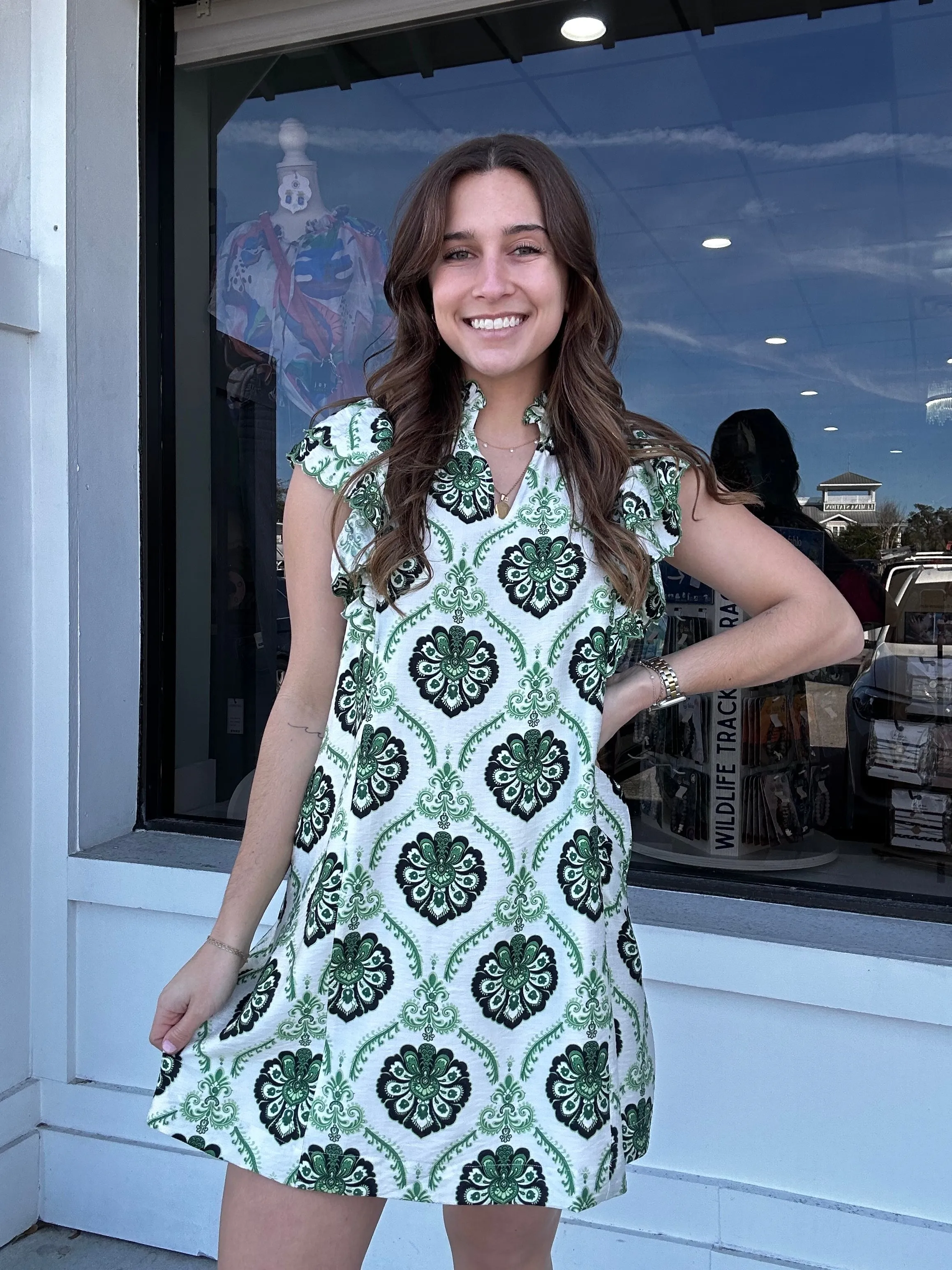 Umgee Suzie Scallop Dress