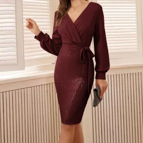 Vienne – Ruched Paillettenkleid für Damen