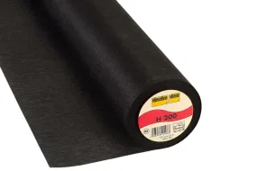 Vlieseline H200 Black - Softline Iron-On Interfacing Lightweight
