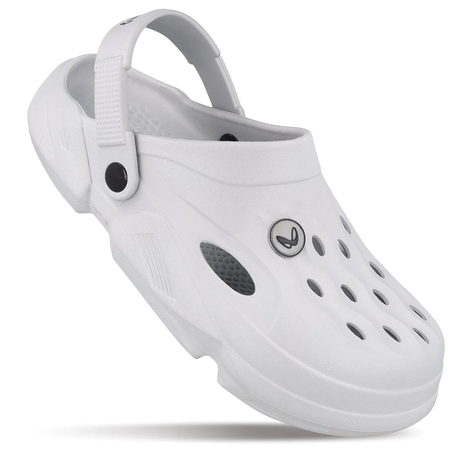 Walkaroo Mens Clogs  - WC8721 Light Grey