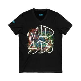 Wild Side - Unisex Jersey Short Sleeve V-Neck Tee