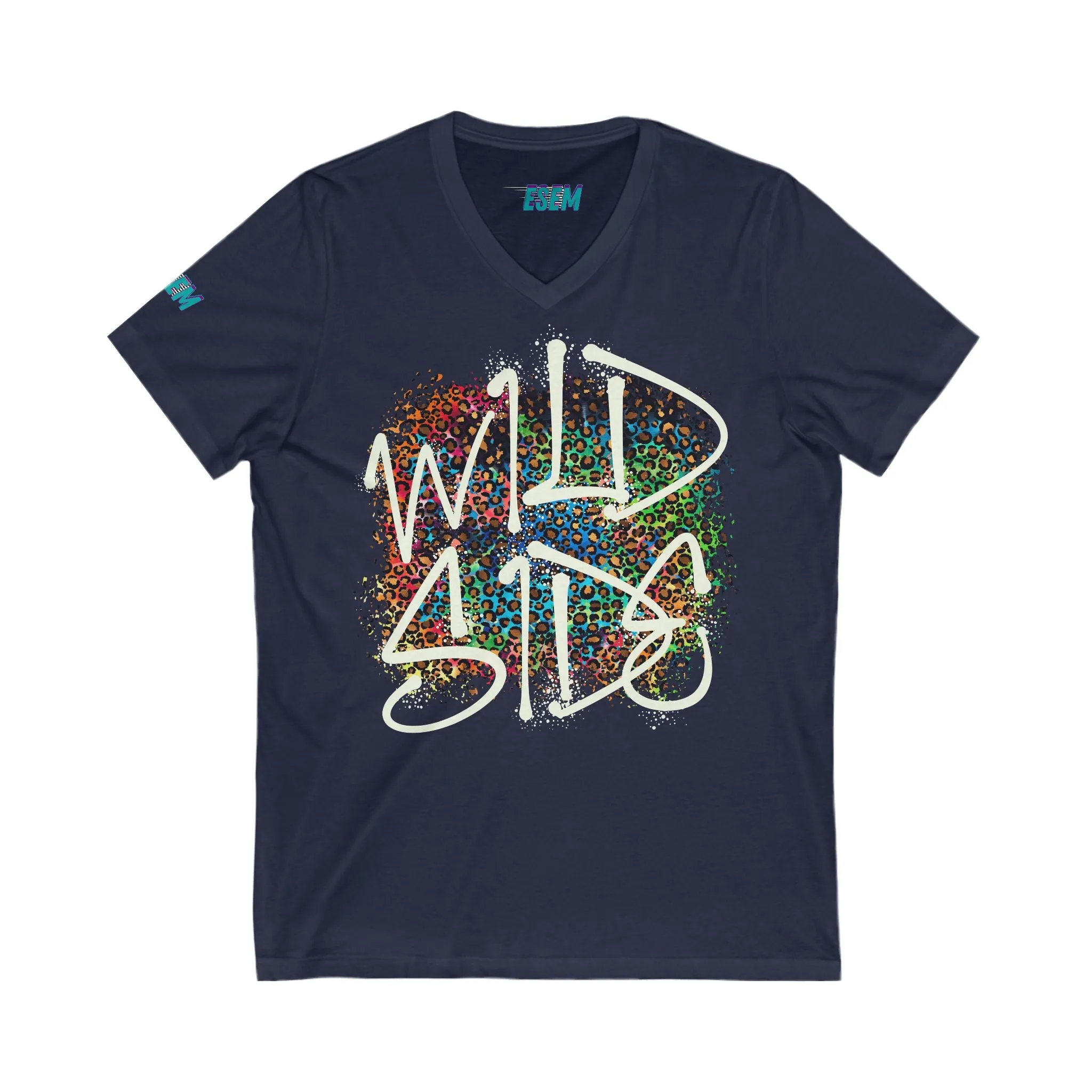 Wild Side - Unisex Jersey Short Sleeve V-Neck Tee