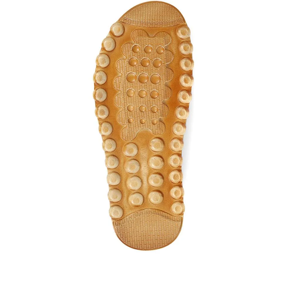 Women's Flexible Leather Mules - KARY35005 / 322 125