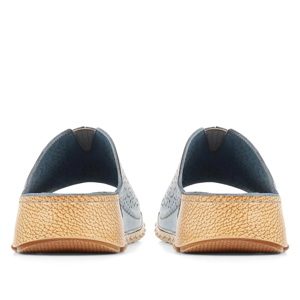 Women's Flexible Leather Mules - KARY35005 / 322 125