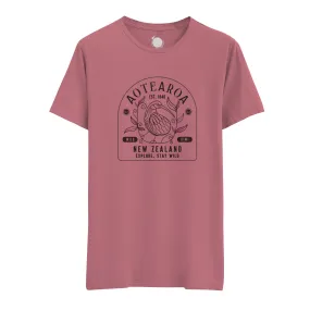 Womens New Zealand T Shirt - Nouveau Kiwi
