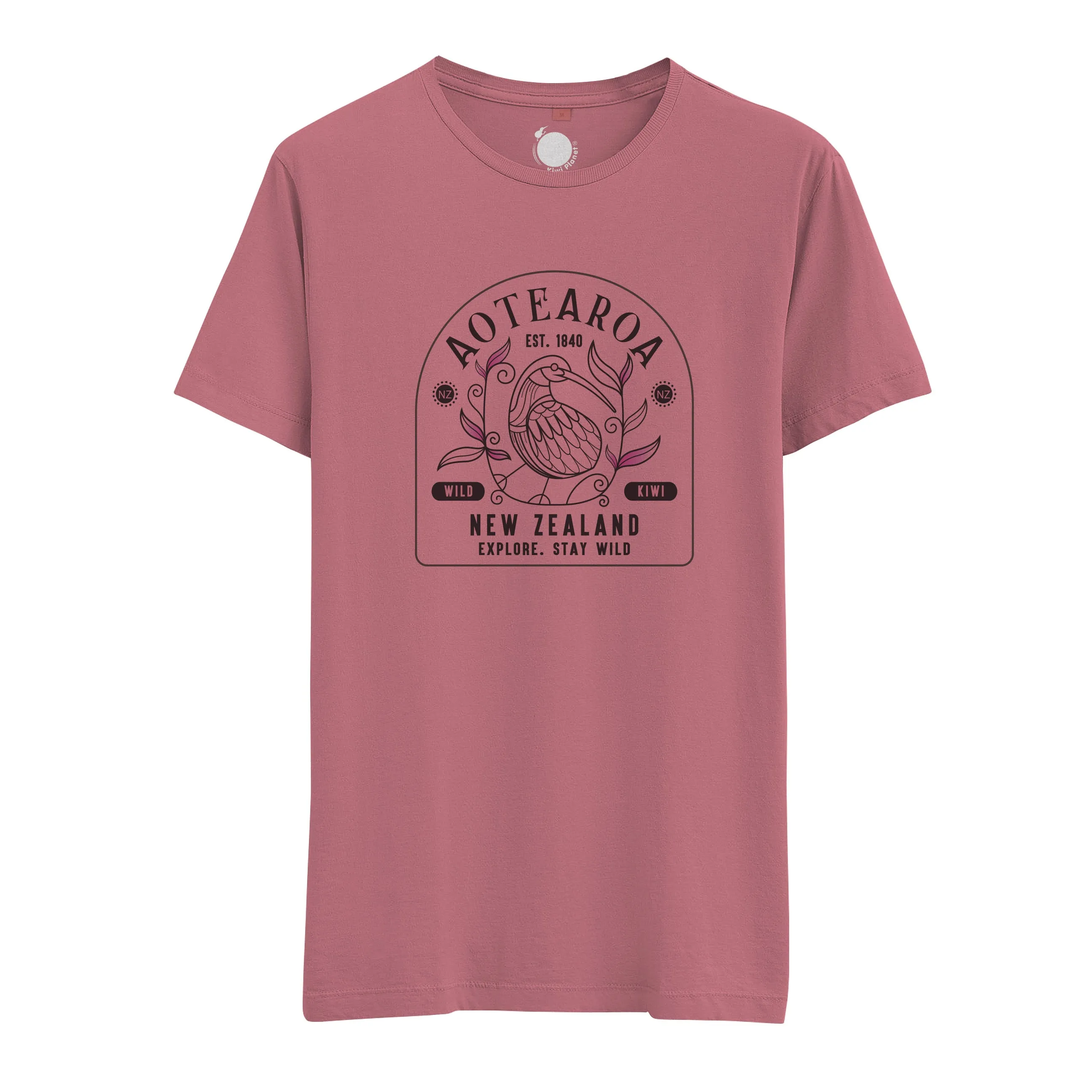 Womens New Zealand T Shirt - Nouveau Kiwi