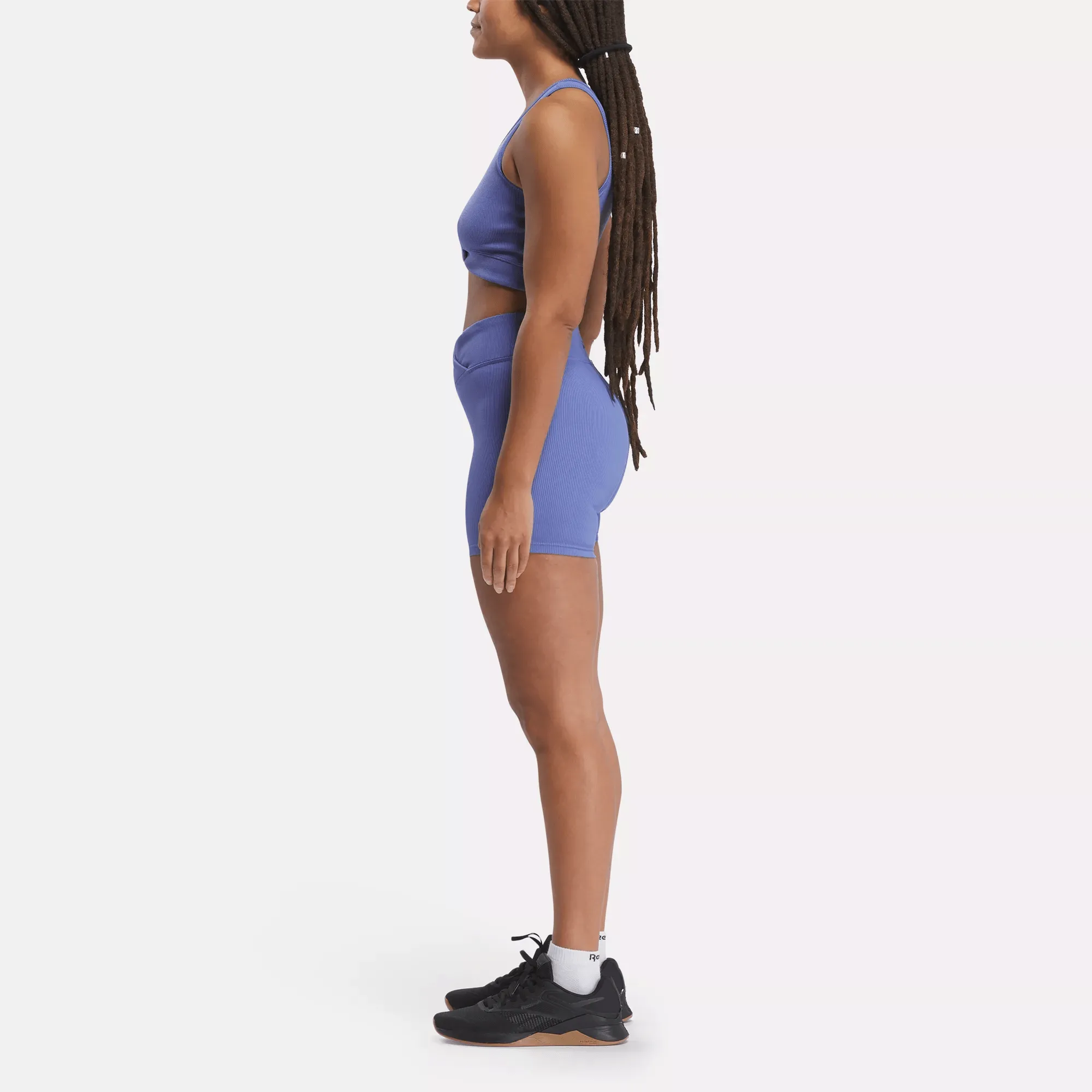 Women's Studio Ribbed High-Rise Bike Shorts