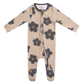 Zip-Up Footie Pajama - Gemma In Tan